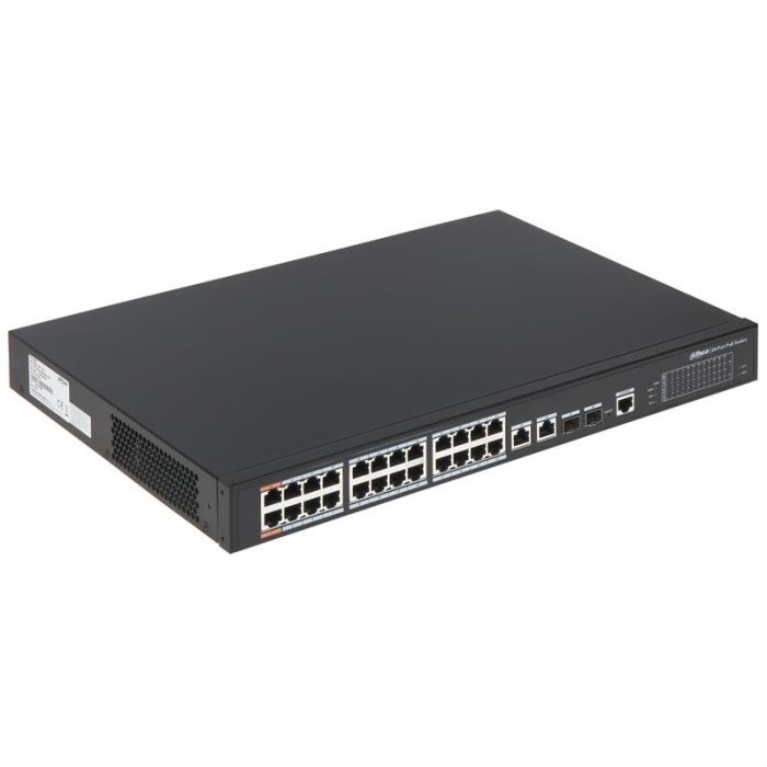 DAHUA PFS4226-24ET-240-V3 24 PORT 10/100 + 2X1GB RJ45/SFP COMBO YÖNETİLEBİLİR 240W POE RACKMOUNT SWITCH