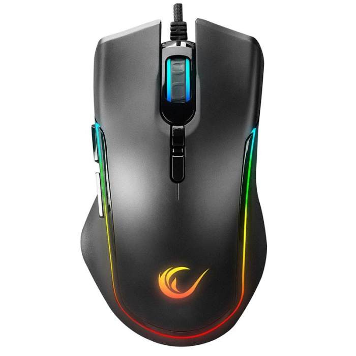 RAMPAGE SMX-R27 VOYAGER SİYAH-RGB IŞIKLI USB 7200DPI 7 MAKRO TUŞLU KABLOLU GAMING MOUSE