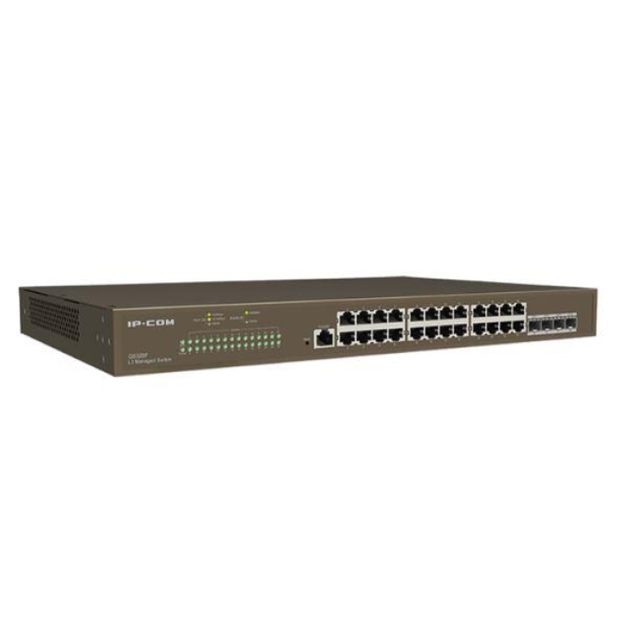 IP-COM G5328F 24 PORT GIGABIT + 4X1GB SFP UPLINK L3 YÖNETİLEBİLİR RACKMOUNT SWITCH