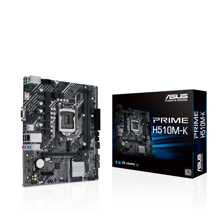 ASUS PRIME H510M-K DDR4 3200MHZ 1XVGA 1XHDMI 1XM.2 USB 3.2 MATX 1200P (11. VE 10.NESİL İŞLEMCİ UYUMLU)