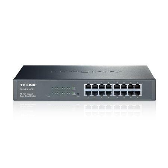 TP-LINK TL-SG1016DE 16 PORT GIGABIT EASY SMART YÖNETİLEBİLİR RACKMOUNT SWITCH