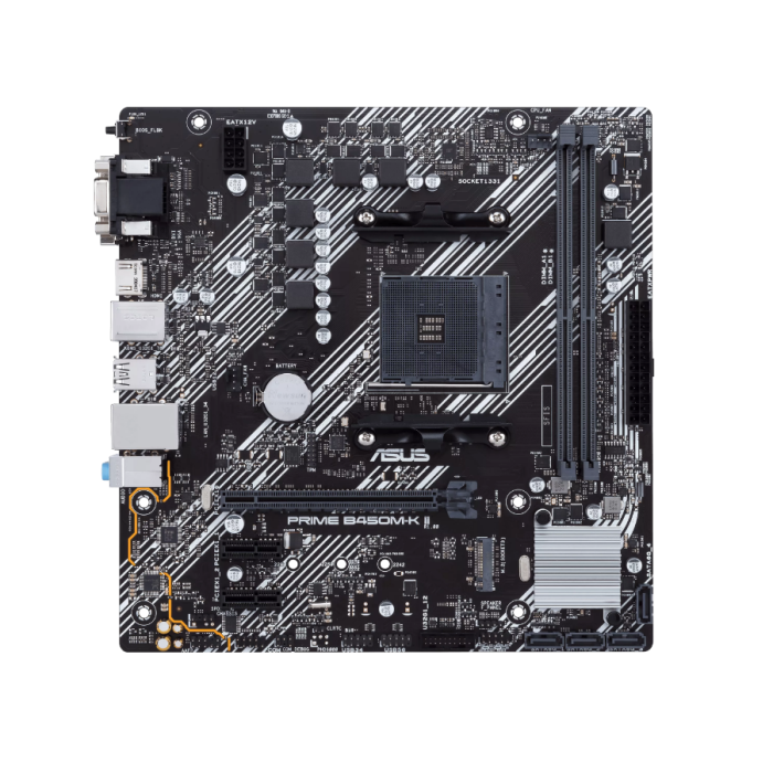 ASUS PRIME B450M-K II DDR4 4400MHZ 1XVGA 1XHDMI 1XDVI 1XM.2 USB 3.2 MATX AM4 (2. VE 1.NESİL İŞLEMCİ UYUMLU)