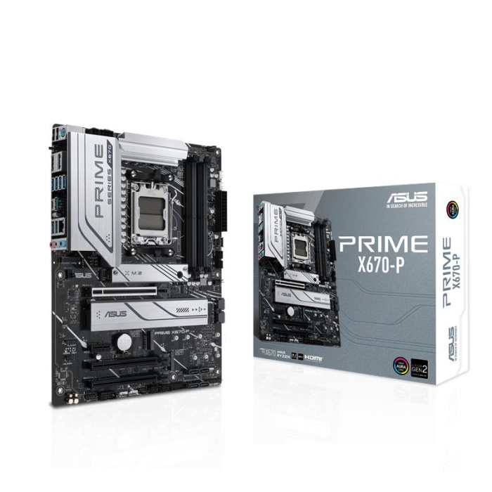 ASUS PRIME X670-P DDR5 6400MHZ 1XHDMI 1XDP 3XM.2 USB 3.2 ATX AM5 (AMD AM5 RYZEN 7000 SERİSİ İLE UYUMLU)