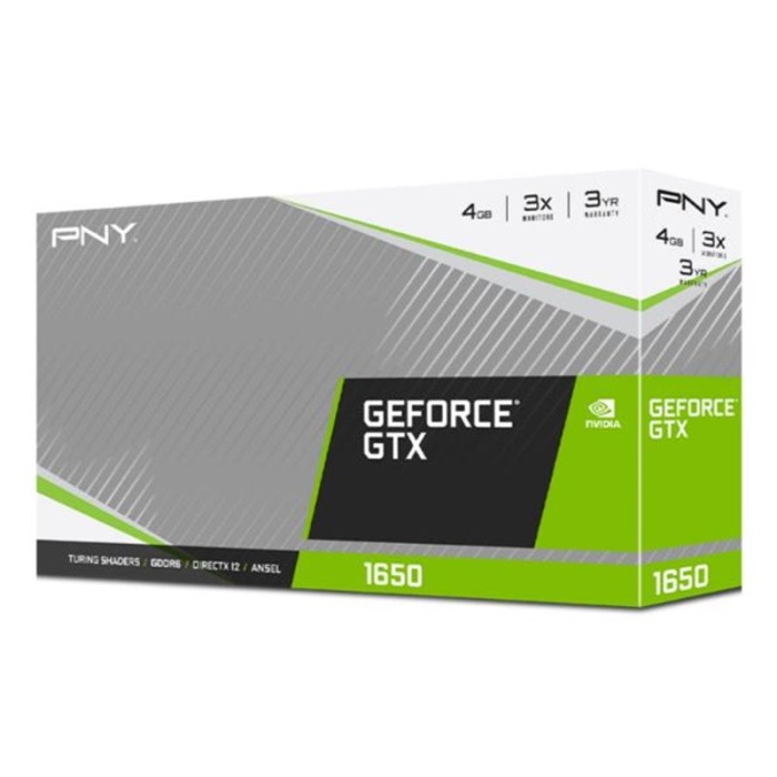 PNY GEFORCE GTX1650 TWIN VCG16504D6DFPPB 4GB DDR6 128BIT 1XHDMI 2XDP DUAL FAN GAMING EKRAN KARTI