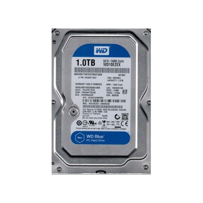 1 TB WD 3.5 BLUE SATA3 7200RPM 64MB WD10EZEX (RESMI DIST GARANTILI)