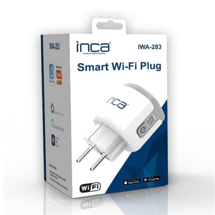 INCA IWA-283 16A AKIM KORUMALI BLUETOOTH + WIFI UYGULAMALI AKILLI PRİZ TUYA DESTEKLİ