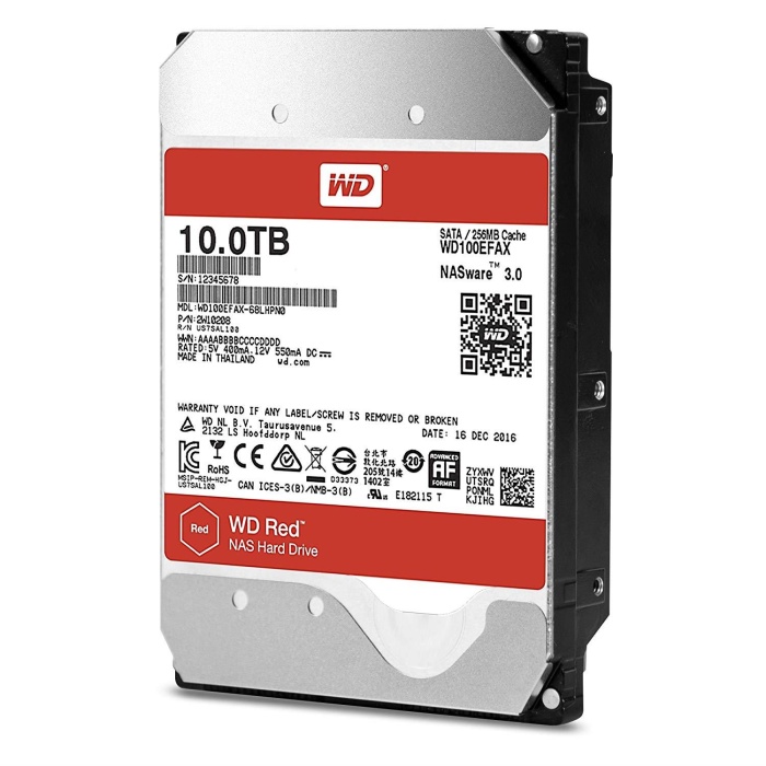 10 TB WD 3.5 RED SATA3 7200RPM 256MB WD101EFBX (RESMI DIST GARANTILI)