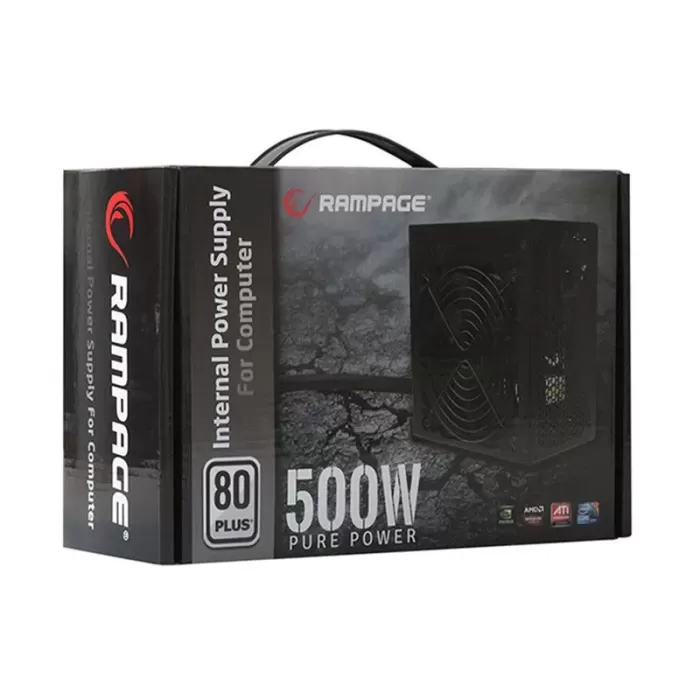 RAMPAGE RMP-500-80P 500W 80 PLUS 12CM FAN AKTİF PFC POWER SUPPLY