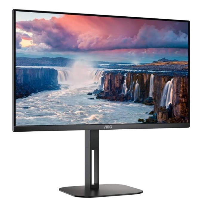 27 AOC Q27V5C/BK IPS 4MS 75MHZ 1XHDMI 1XDP USB TYPE-C QHD 2560X1440 HOPARLÖR ÇERÇEVESİZ FREESYNC PIVOT VESA SİYAH