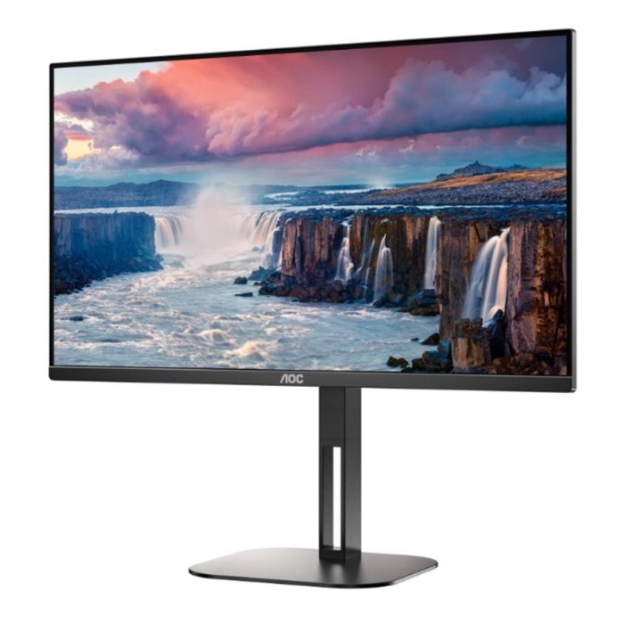 27 AOC Q27V5C/BK IPS 4MS 75MHZ 1XHDMI 1XDP USB TYPE-C QHD 2560X1440 HOPARLÖR ÇERÇEVESİZ FREESYNC PIVOT VESA SİYAH