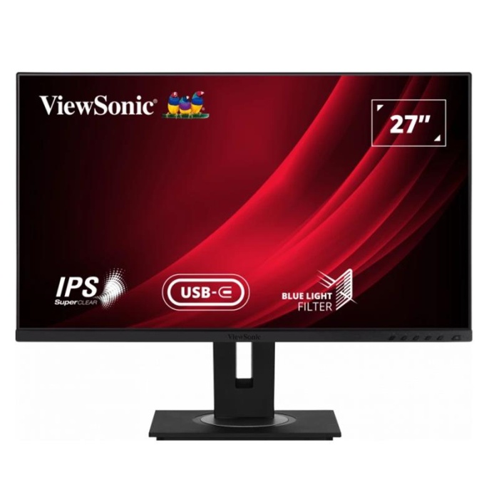 27 VIEWSONIC VG2755-2K IPS 5MS 60MHZ 1XHDMI 1XDP 2K QHD 2560X1440 USB-C HOPARLÖR YÜKSEKLİK AYARI PİVOT VESA SİYAH