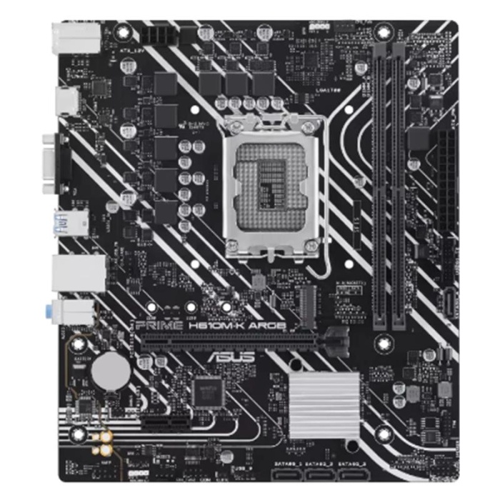 ASUS PRIME H610M-K ARGB DDR5 5600MHZ 1XVGA 1XHDMI 1XM.2 USB 3.2 MATX 1700P (12. / 13. VE 14. NESİL İŞLEMCİ UYUMLU)