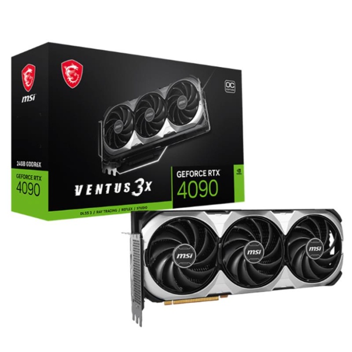 MSI GEFORCE RTX4090 VENTUS 3X E 24G OC 24GB GDDR6X 384BIT 2XHDMI 2XDP EKRAN KARTI