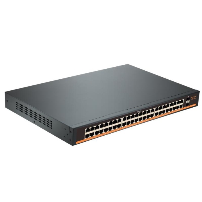 URANIUM POE-G4802-800W 48 PORT GIGABIT + 2X 1GB SFP UPLINK RACKMOUNT POE SWITCH