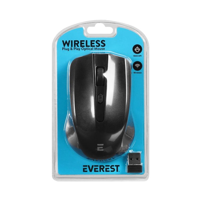 EVEREST SMW-487 USB SİYAH 2.4GHZ KABLOSUZ MOUSE