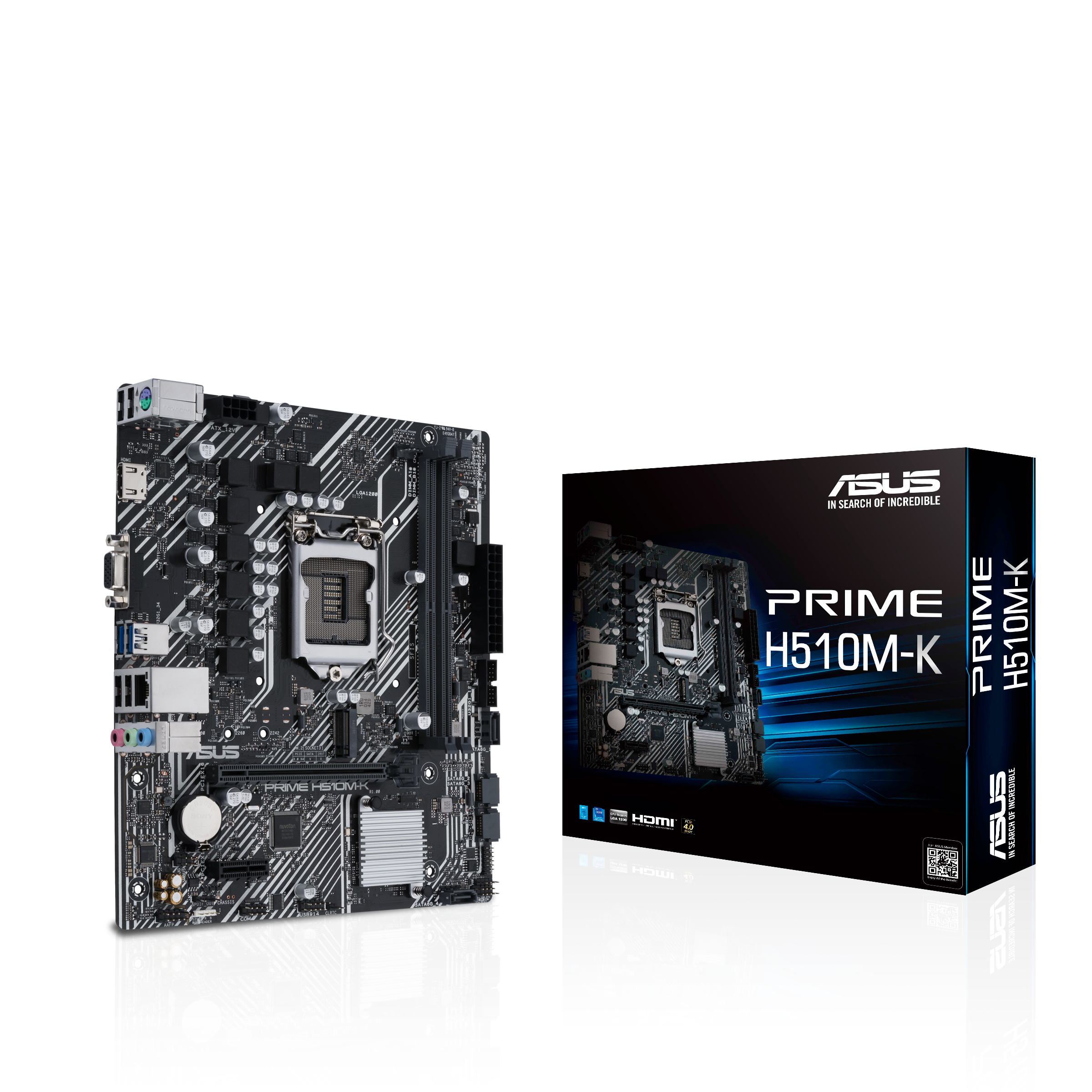 ASUS PRIME H510M-K DDR4 3200MHZ 1XVGA 1XHDMI 1XM.2 USB 3.2 MATX 1200P (11. VE 10.NESİL İŞLEMCİ UYUMLU)