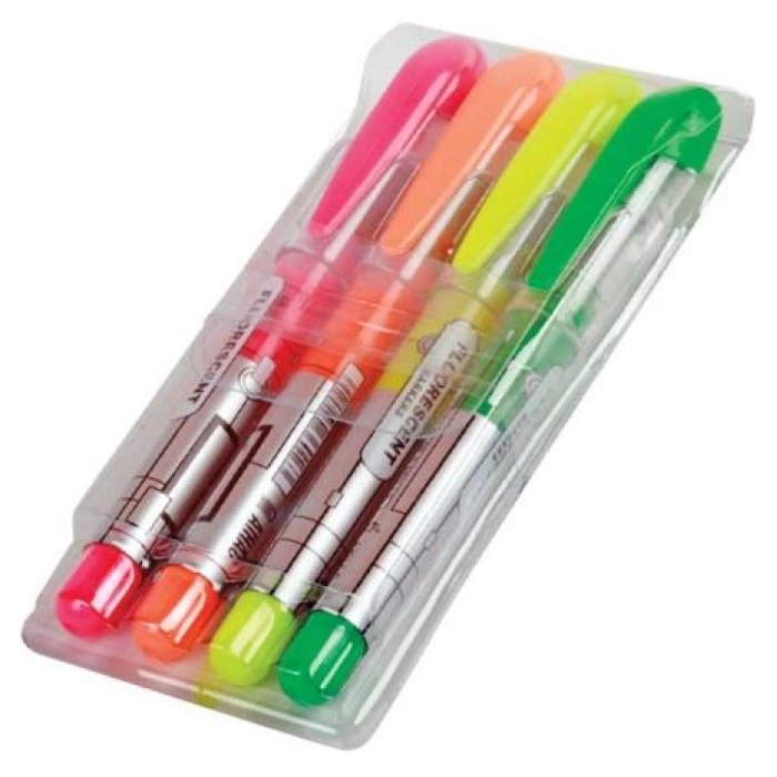 Aihao Fosforlu Kalem Karışık Kalem Tipi 4Lü Paket |  AH 601-4