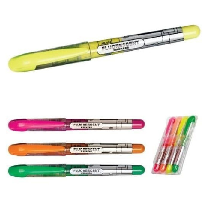 Aihao Fosforlu Kalem Karışık Kalem Tipi 4Lü Paket |  AH 601-4