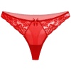 Kırmızı Dantelli Fantezi G String Külot
