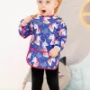 Unicorn Desenli Sıvı Geçirmez Uzun Kol Aktivite Ve Mama Önlüğü 6-24 Ay