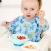 Butterfly Desenli Sıvı Geçirmez Uzun Kol Aktivite Ve Mama Önlüğü 6-24 Ay