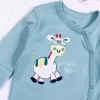 Zürafa Nakışlı Erkek Bebek 4lü Tulum Seti