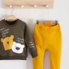 No Problem Yazılı Bear Desenli 2li Erkek Bebek Takımı