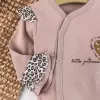 Leopar Desenli 100% Pamuk 8li Hastane Çıkış Seti 