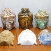 Ahşap Buda Maske 30 Cm Galıleo-22