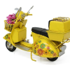 Dekoratif Metal Scooter Sepetli