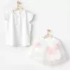 Andywawa Ac24503 Petit Love 2li Bebek Takım Ekru