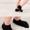 6lı Sneakers Kaymaz Penye Çorap Bs20102 Gri Beyaz Siyah