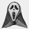 Kapşonlu Çığlık Maskesi Scream Maskesi - Hayalet Maskesi 33x21 Cm