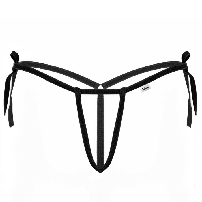 Siyah İpli Kadın Büyük Beden Fantezi G String