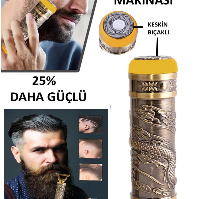2074 2 İn 1 Profosyonel Suya Dayanaklı Ense Ve Yanak Makinası