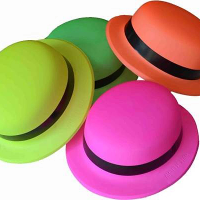 Neon Partisi Sarı Renk Melon Plastik Parti Şapkası