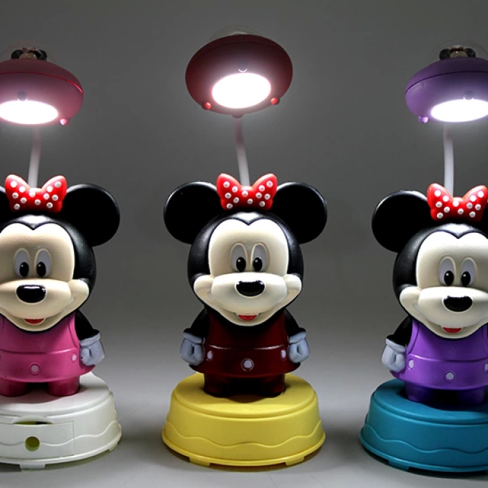 1 ad. Mickey Mouse Masa Üstü Lamba Şarjlı USB -Renk Sorunuz- Alk2716