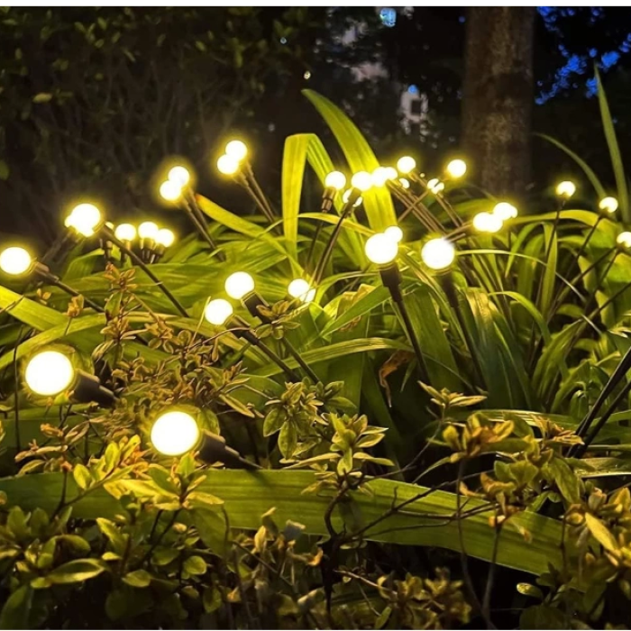8 Ledli Güneş Enerjili Bahçe Çiti Aydınlatma Lamba (sarı)
