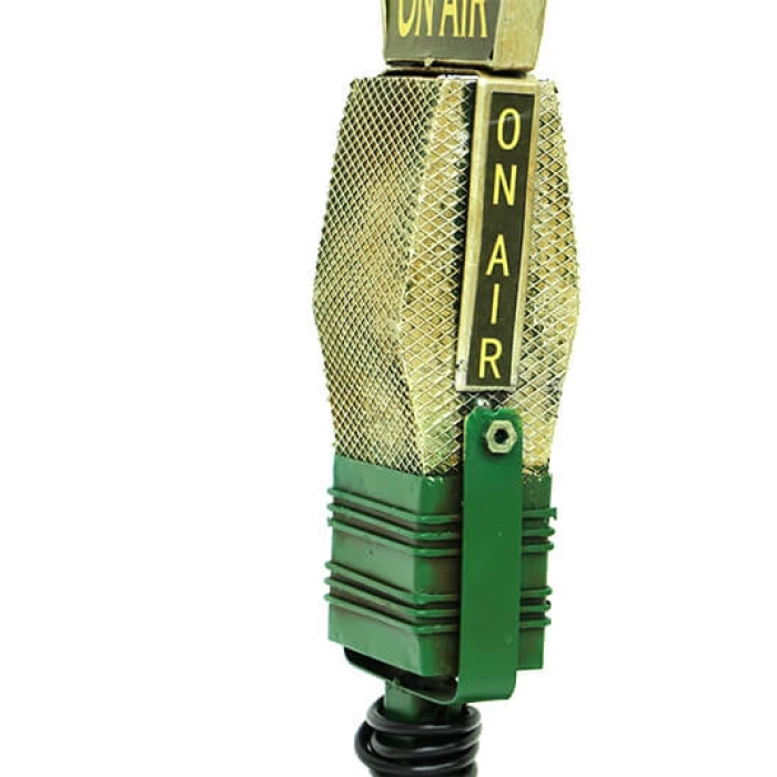 Dekoratif Metal Mikrofon