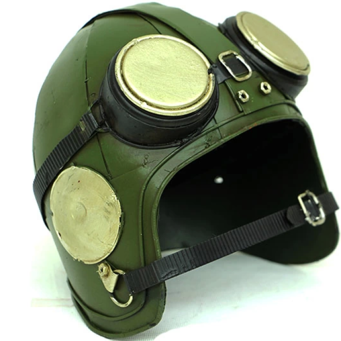 Dekoratif Metal Pilot Kaskı