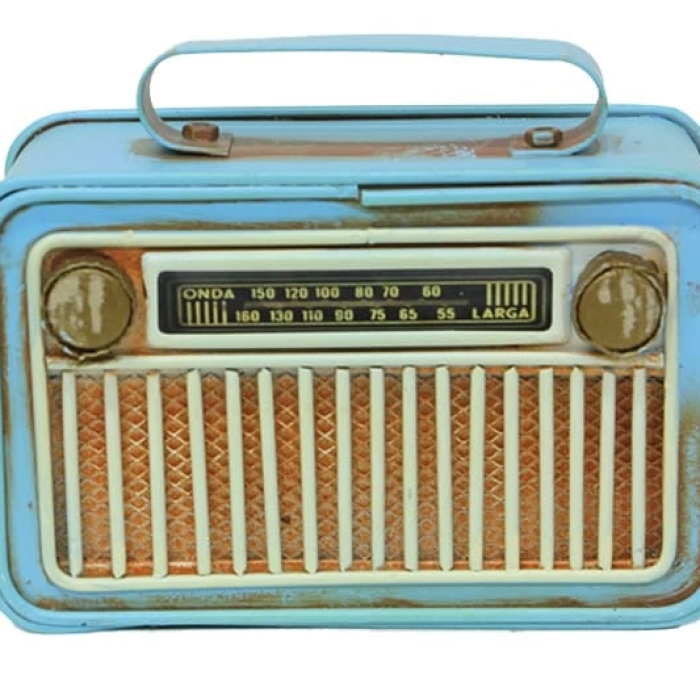 Dekoratif Metal Radyo