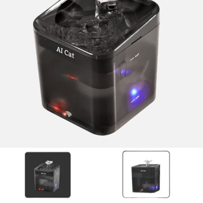 Akıllı Kedi Köpek Su Şelalesi Su Pınarı Su Sebili - Wifi Destekli - Uv - 2.2 Lt Otomatik Su kabı