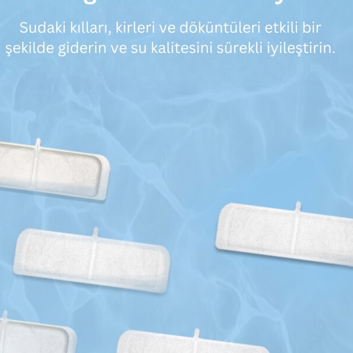 Akıllı Kedi Köpek Su Şelalesi Su Pınarı Su Sebili - Wifi Destekli - Uv - 2.2 Lt Otomatik Su kabı
