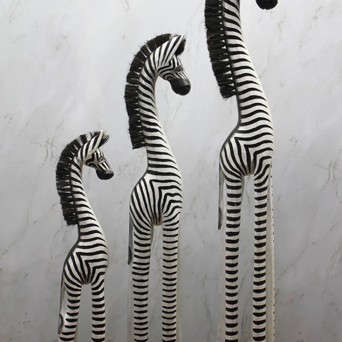 Ahşap 3lü Zebra Figürü Galıleo:18