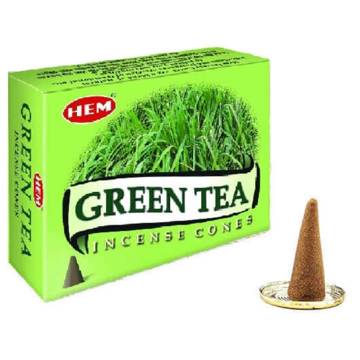 Green Tea Cones I Konik Tütsü I Buhurdanlık Tütsüsü