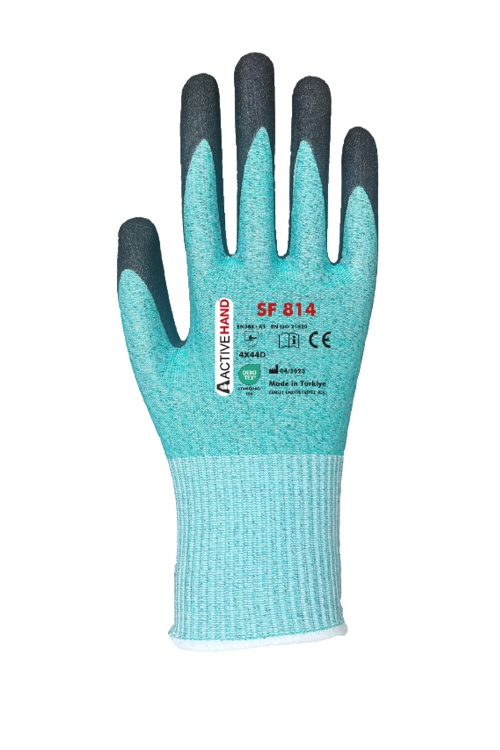 ActiveHand SF814 Köpük Nitril Yarım Kaplı D Kesilmez Montaj Eldiveni No:9