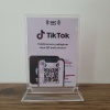 Masa Üstü NFC ve QR Kodlu TikTok Takip Standı Föylük TASARIM 141