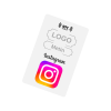 Logolu NFC ve QR Kodlu İnstagram Takip Kartı