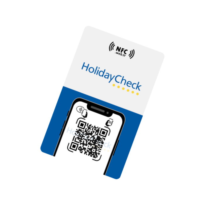 NFC ve QR Kodlu Holidaycheck Yorum ve Puanlama Kartı