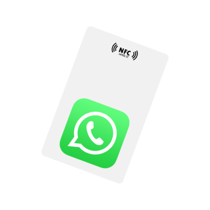 NFC ve QR Kodlu WhatApp Mesaj Kartı